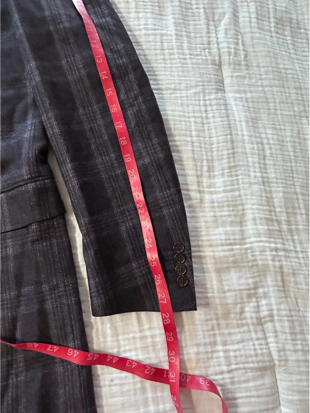 Canali Plaid Sport Coat Blazer Wool Cashmere Long